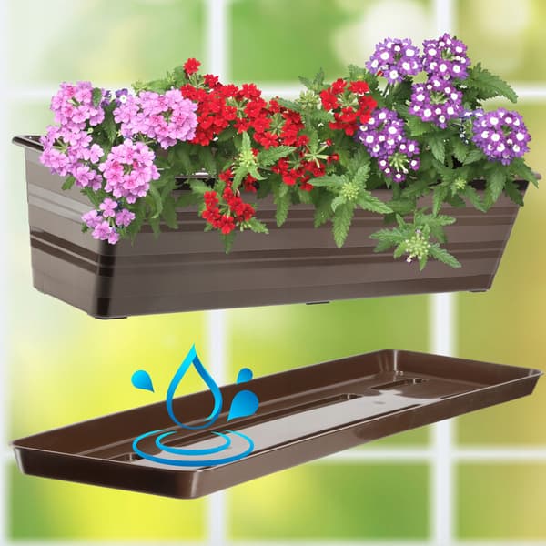 KADAX Balkonkasse 60 cm Urtepotte Urtepottestativ Balkon Blomsterstativ