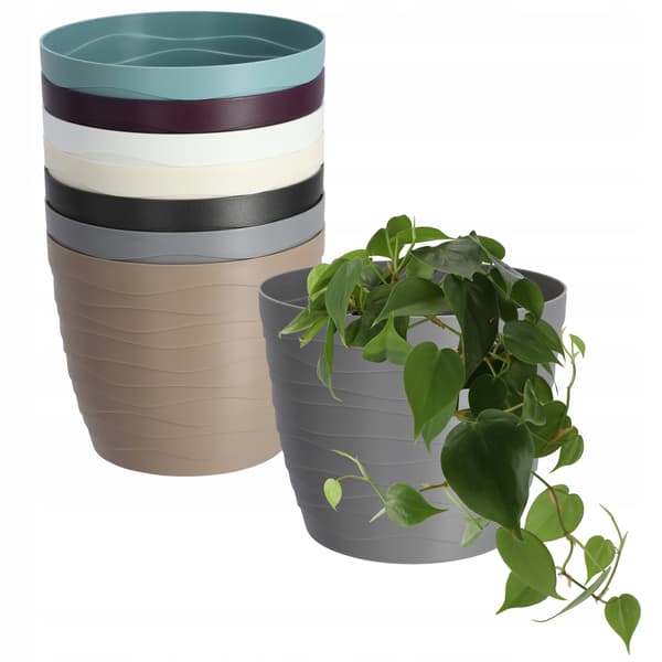 KADAX Urtepotte, Urtepotte, Grå, Rund, 19 cm, Plast