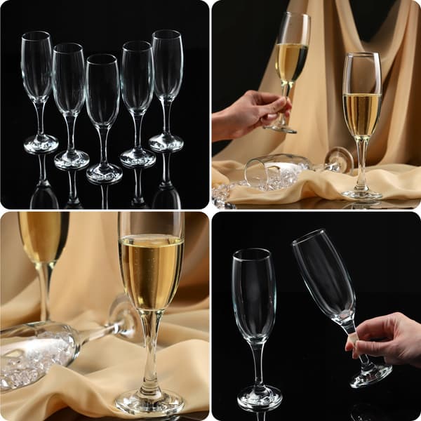 KADAX Champagne Prosecco Vinglas 220 ml Set med 6 glas