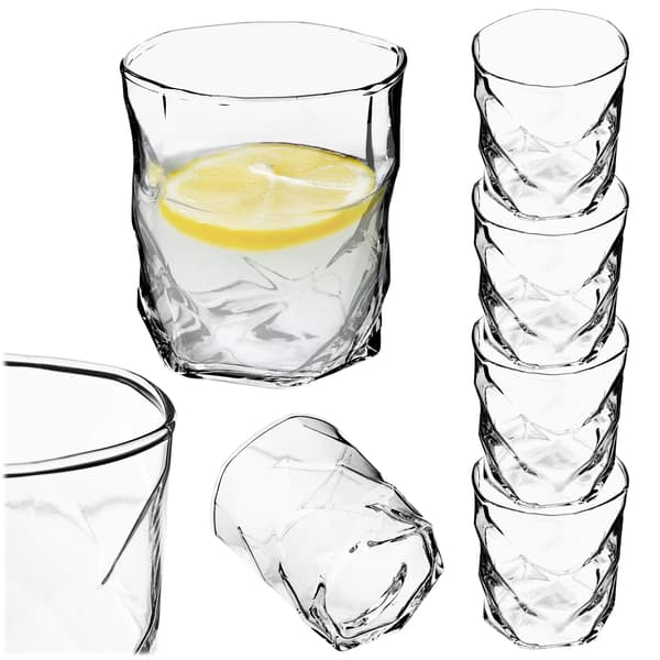 KADAX Glas för Whisky, Drycker, Juice, Vatten 330ml Presentset med 4