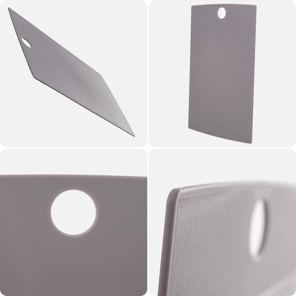 KADAX Slim Solid Plastic Køkken Skærebrætbakke Grå 24,5x16 cm