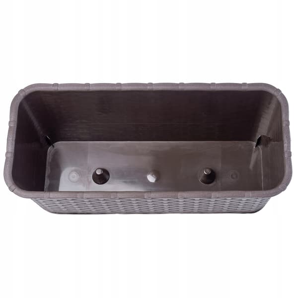 KADAX Balkonkasse 40 cm Urtepotte Urtepotte Balkon Brun