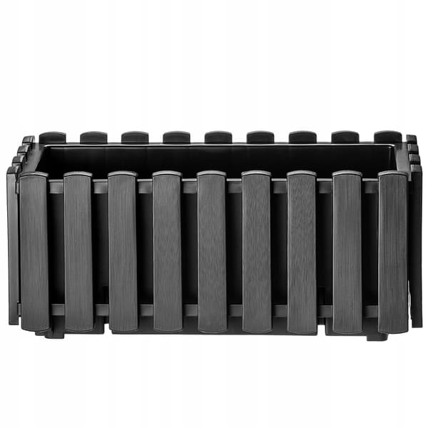 KADAX Balkonkasse Urtepotte 38x18x16,5 cm Antracit Balkon