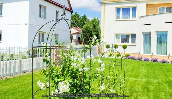 KADAX Havepergola til planter, blomster, obelisk til blomster, klatreplanter, metal, 120 cm