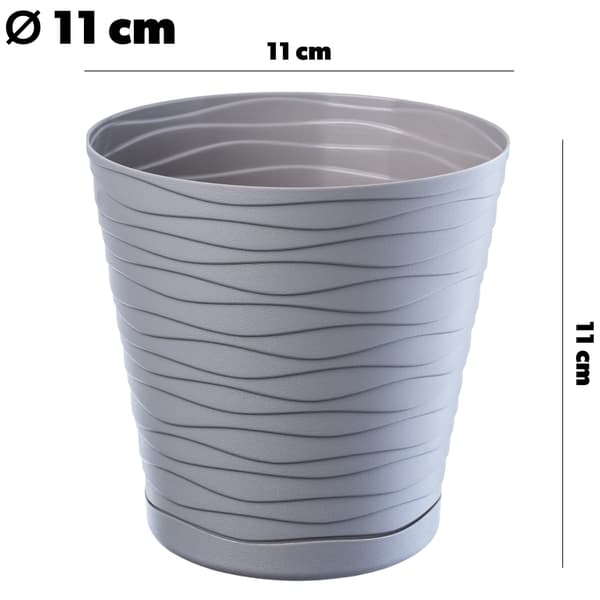 KADAX Urtepotte 11 cm Plastik Urtepottedæksel med Stativ