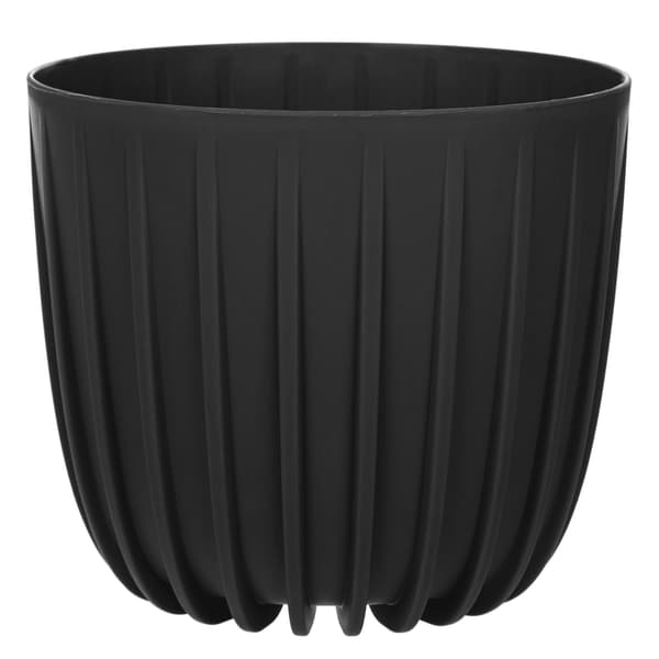 KADAX Urtepotte, Urtepotte, 20 cm Rund, Plast, Sort