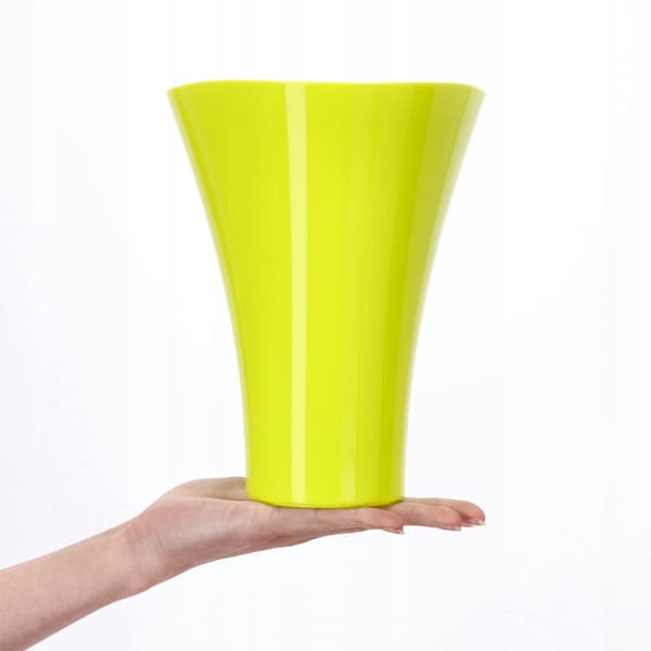 KADAX Urtepotte, Urtepotte, Planteskjuler, Blomsterfod, Plast, Gul, 16,5 cm