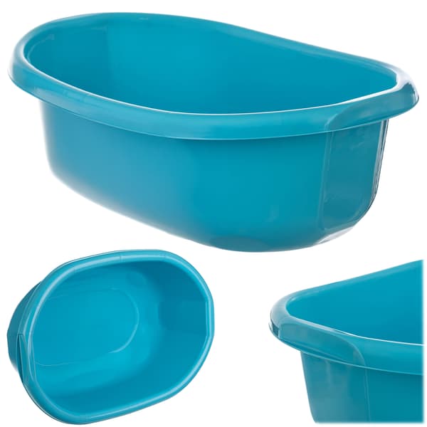 KADAX Plasttvättskål 12L Ovalt Badkar med Handtag