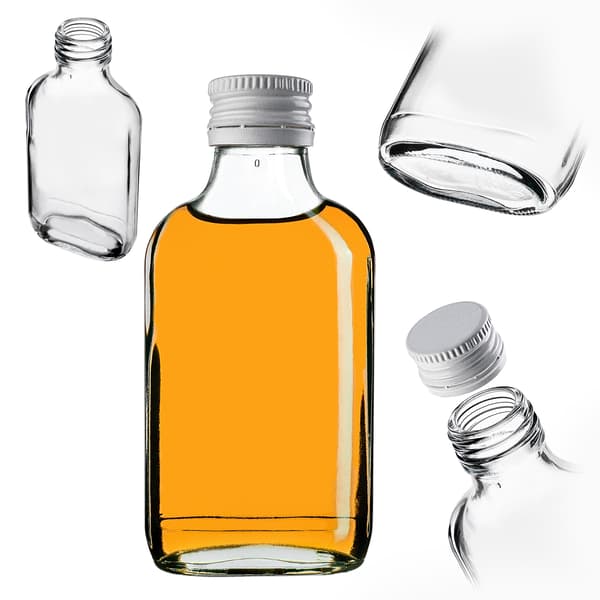 KADAX Pullo 100ml Valkoisella korkilla 50kpl.