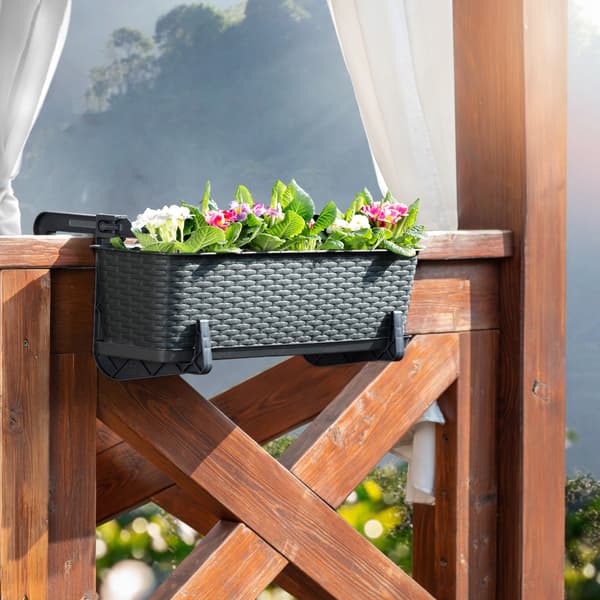 KADAX Balkonkasse 40 cm Urtepotteholdere 4 stk.