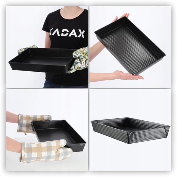KADAX Rektangulär Bakplåt med Non-stick-beläggning 40x25x6