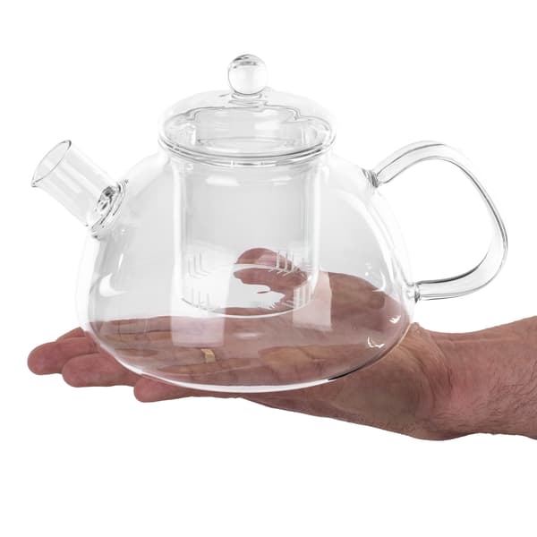KADAX Värmebeständig glaskanna med örtteinfuser 1,1 l med lock