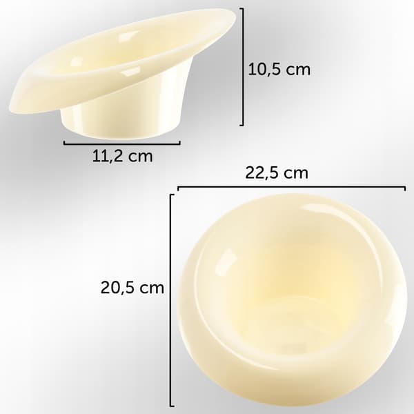KADAX Urtepotteskjuler til Arrangementer Kompositioner Midterstykke Ikebana Base Creme 12cm
