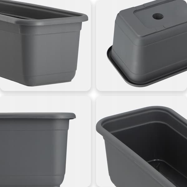 KADAX Balkonkasse Urtepotte 80 cm Urtepotte med Aflang Fod