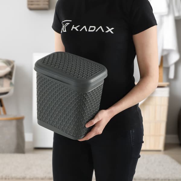KADAX Tvättmedelsbehållare 6L Tvättmedelskapslar Grå