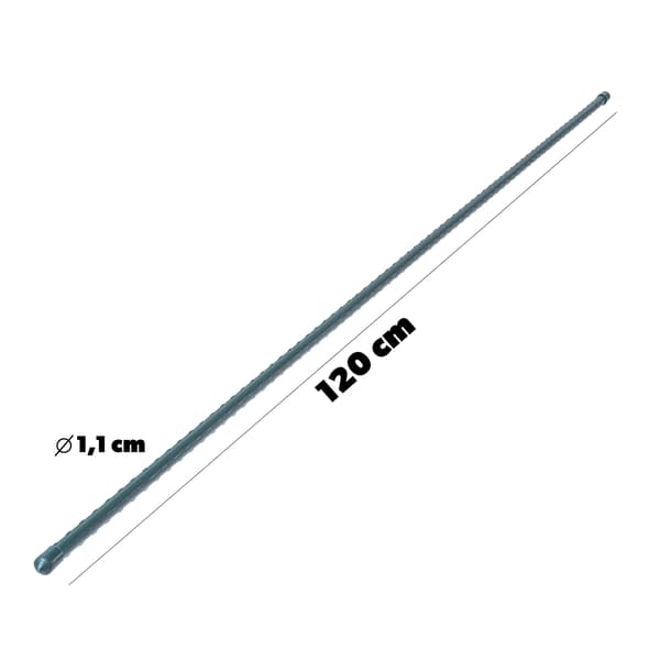 KADAX Växtstöd 120cm Tomatpåle Belagd 11mm 10st