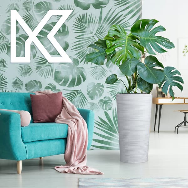 KADAX Blomkruka Vit Blomstativ Hög Med Insats 36 cm