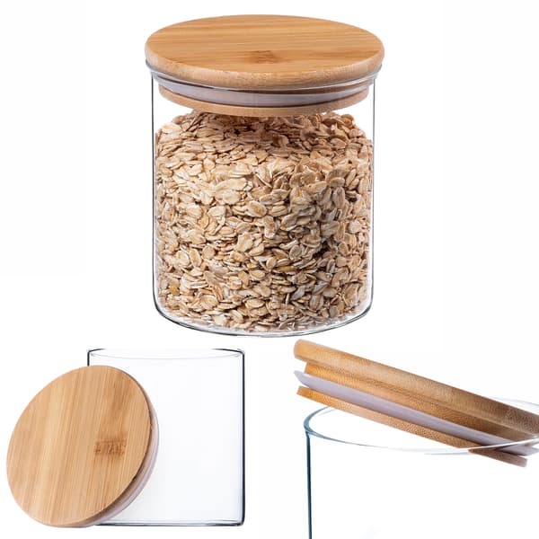 KADAX Matbehållare Pasta Glas Kryddburk med lock 800 ml
