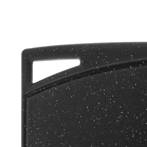 KADAX Plast skärbräda för kök halkfri svart bricka 31,5x20 cm