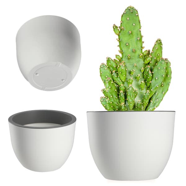KADAX Blomkruka Trädgårds Blomkrukaöverdrag Runt 30 cm Vit