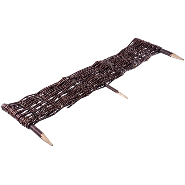 KADAX Havepalisade 100x30cm Flethegn Græskant 5 stk.