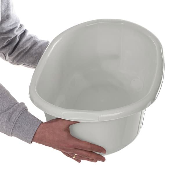 KADAX Plastik Vaskeskål 20L Ovalt Badekar med Håndtag