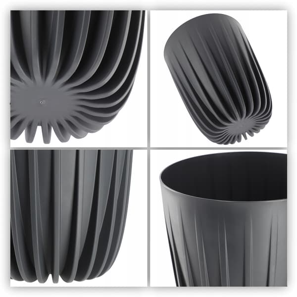 KADAX Urtepotte med Indsats 14,5x17cm Rund Plastindsats