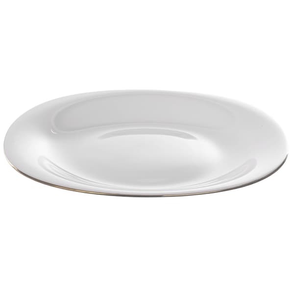 KADAX Desserttallrik 21,5 cm Vitguldsglas Flat Tårtfat