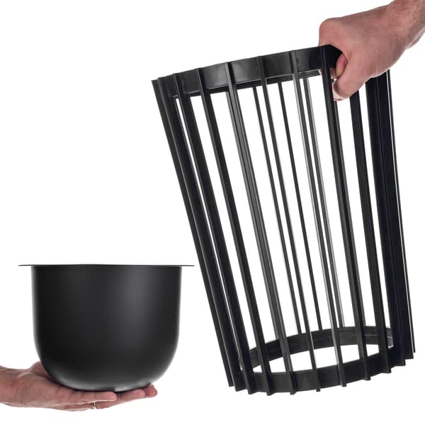 KADAX Loft kaksipuolinen musta kukkateline 39,5 cm + sisus