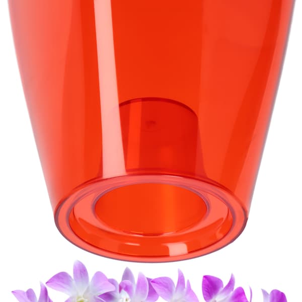 KADAX Urtepotte Orkidé Planter Plastik Urtepotte Rød Stærk 13cm
