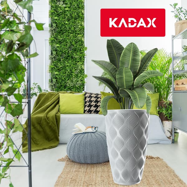 KADAX Urtepotte med Indsats 58cm Urtepottedæksel Plast Høj