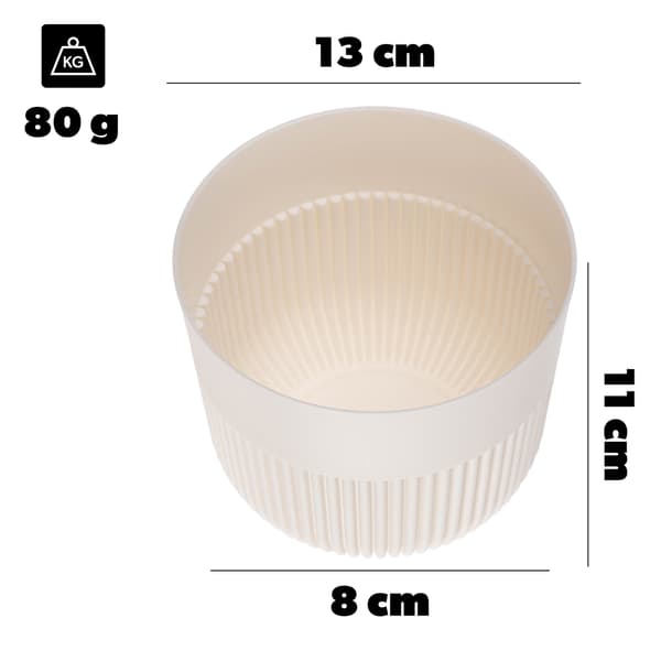 KADAX Blomkruka, Blomkruksskydd, 13 cm, Plast, Rund, Räfflad, Växt