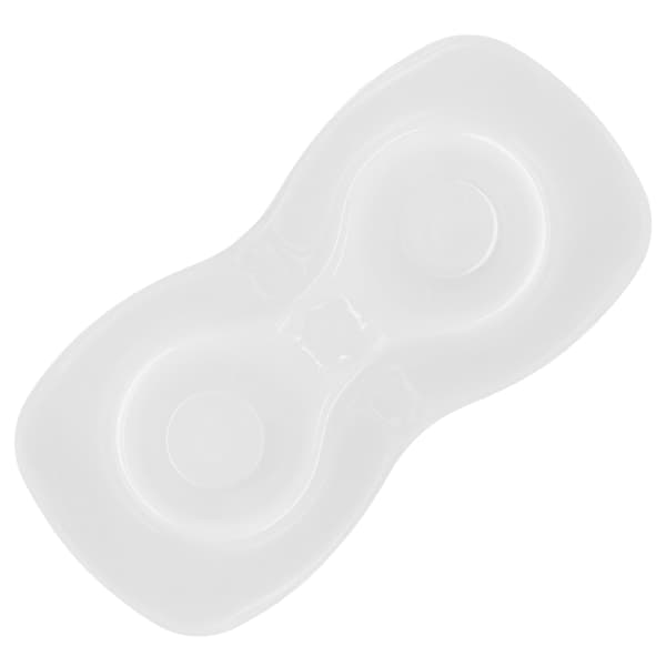 KADAX Urtepotte, Urtepotte, Plastik Urtepotte, Orkidé, 23 cm, Hvid