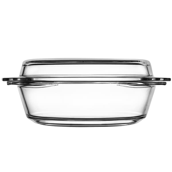 KADAX 2,8L Rund Ugnsform i Glas med Lock