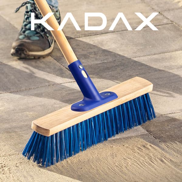 KADAX katuharja, lakaisuharja 40 cm, kahva, puinen lakaisuharja