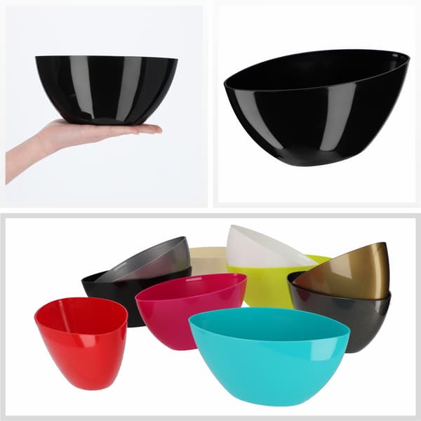 KADAX Urtepotte 21 cm Oval Urtepottedæksel Plastik Sort