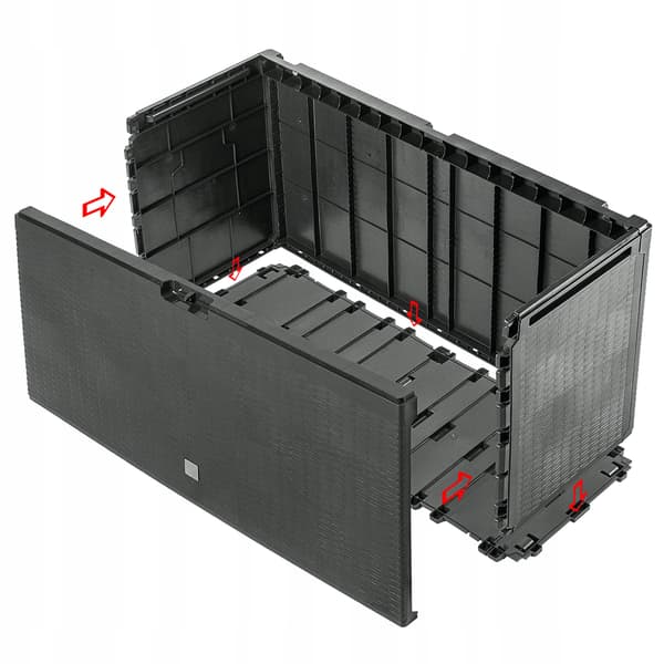 KADAX Haveboks Balkonboks 290L Til Have Balkon Terrasse Antracit