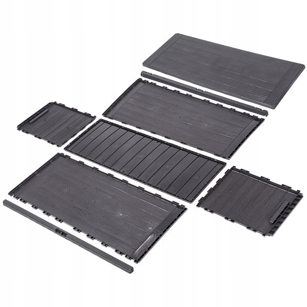 KADAX Haveboks Balkonboks 280L Til Have Balkon Terrasse Brun