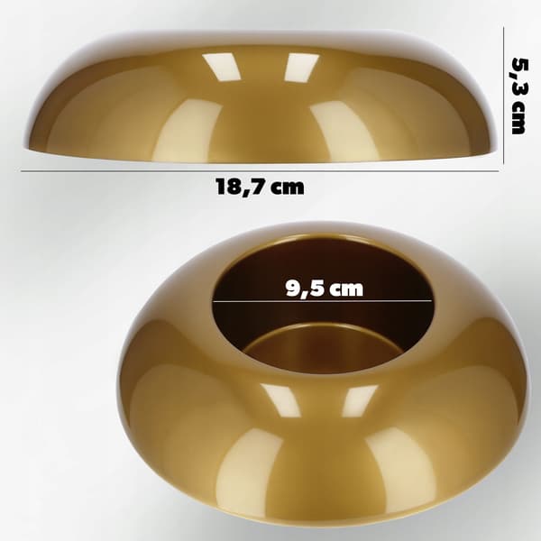 KADAX Urtepotteskjuler til Kompositioner Dekorationer Ikebana Base Guld 9,5cm