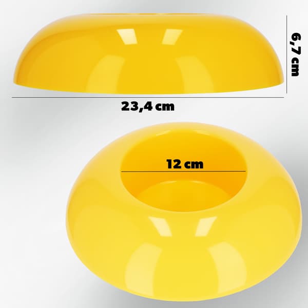 KADAX Urtepotteskjuler til kompositioner, dekorationer, Ikebana-base, gul, 12 cm