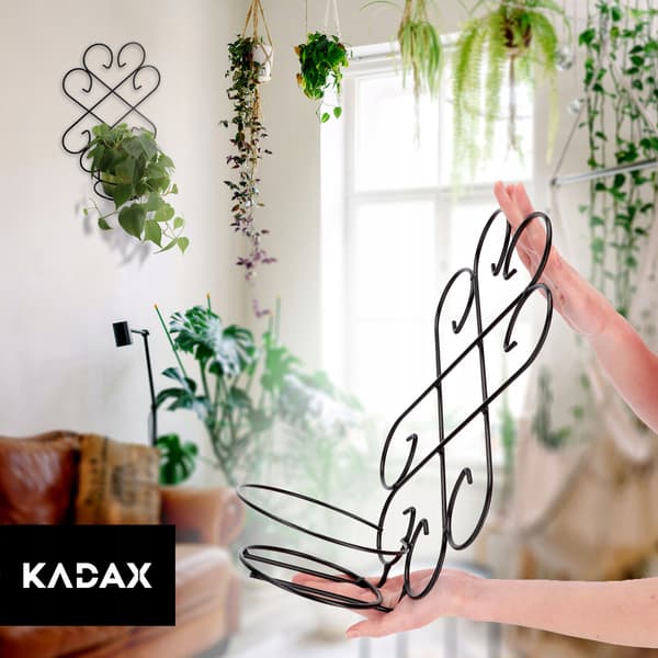KADAX Metal væghængt blomsterstativ Loft til blomster, planter og potter