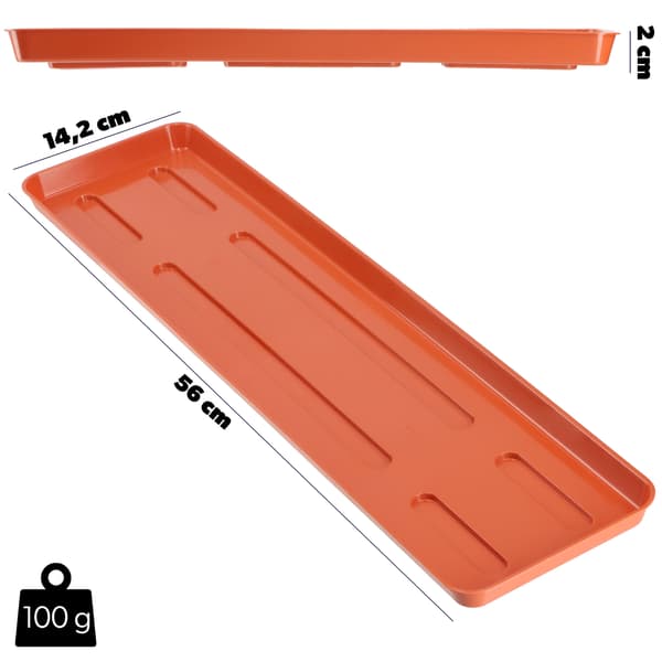 KADAX Urtepottestativ 60cm Balkonkasse Plastbakke
