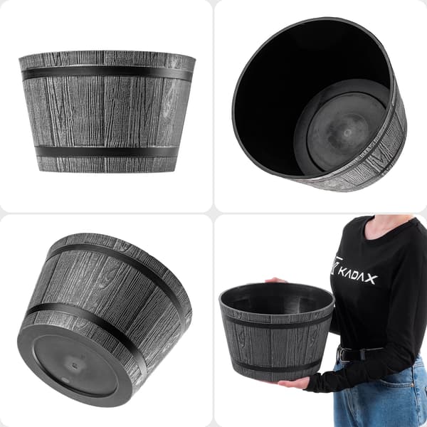 KADAX Urtepotte Have Urtepotte Rund Plastik Urtepotte 30cm