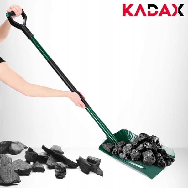 KADAX Spade för kol, sand, sandspade, grus, ugn, aska, finmaterial, 140 cm