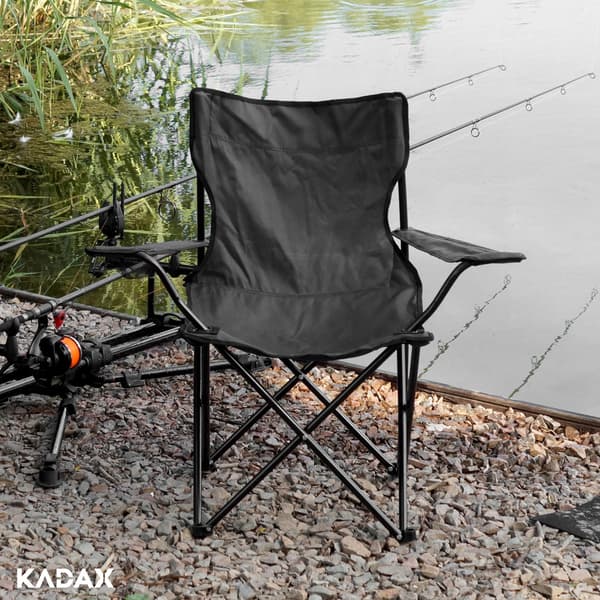 KADAX Sammenklappelig Fiskestol Stor Campingstol XXL