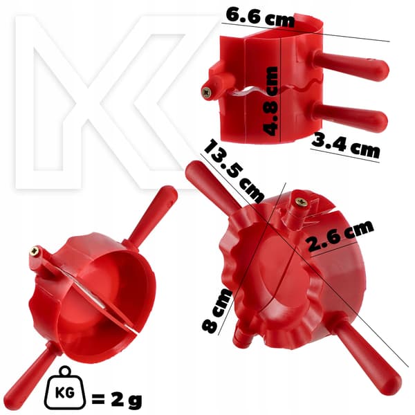 KADAX Dumplingform, Dumplingskärare, Dumplingmaskin, Form, 2 st.