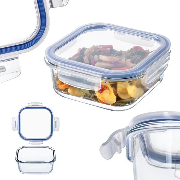 KADAX Glasmatbehållare 1100ml Med Lock Matlåda