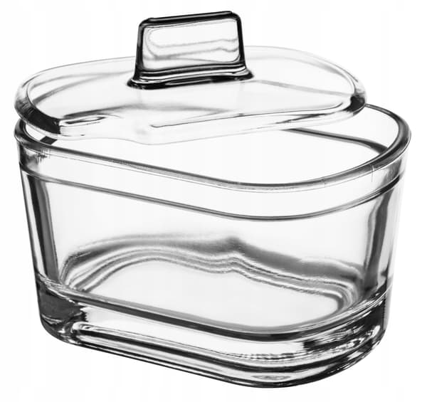 KADAX Sockerskål Sockerskål Med Lock Glas Sockerbehållare Elegant