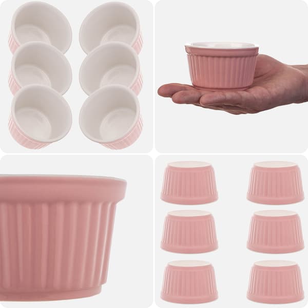 KADAX Bakformar Ramekins Ugnsfast form 9 cm Skålar 150 ml 6 st