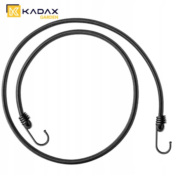 KADAX Elastisk gummireb med metalkrog 109 cm til fastgørelse af presenninger 4 stk.
